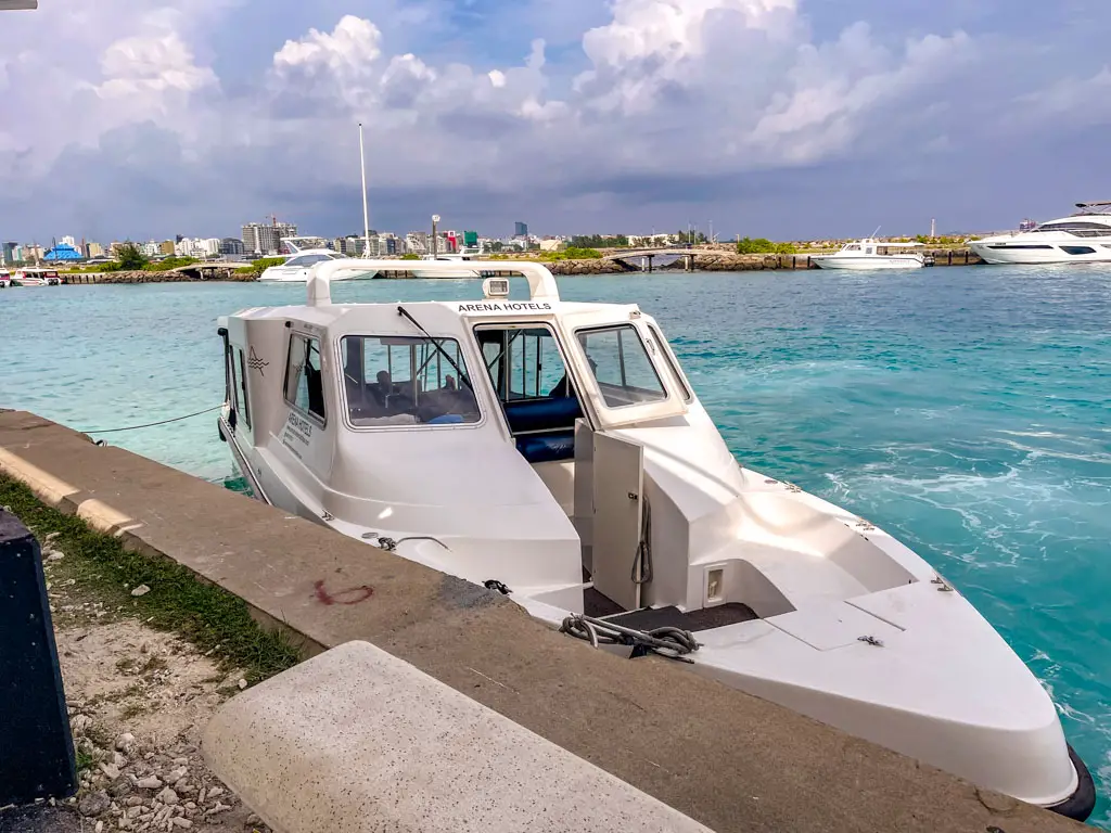 speed boat from male airport to maafushi Maldives - laugh travel eat