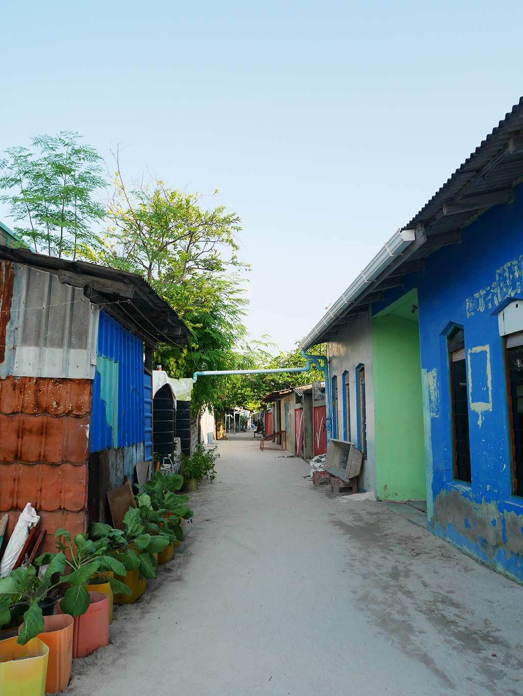 Colourful street of Gaafaru, Maldives | Laugh Travel Eat