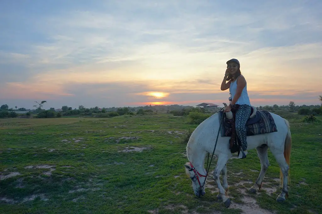 Sunset in Siem Reap Countryside with Happy Ranch, Siem Reap, Cambodia | Laugh Travel Eat