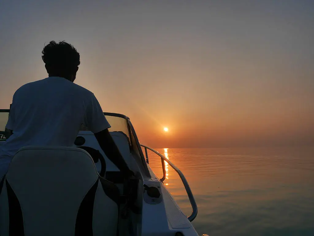 Off to sunset fishing, Gaafaru, Maldives | Laugh Travel Eat