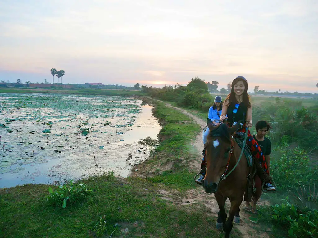 Happy Ranch sunset riding, Siem Reap, Cambodia | Laugh Travel Eat