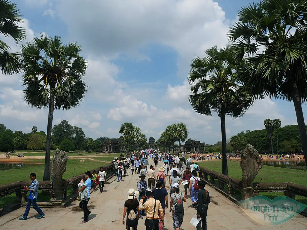 Angkor Wat exit, Siem Reap, Cambodia | Laugh Travel Eat