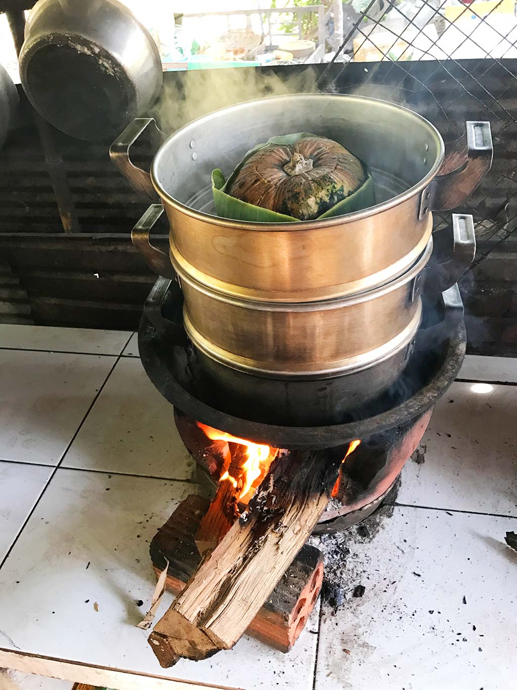 Wood fire cooking at siem reap cooking class, Cambodia | Laugh Travel Eat