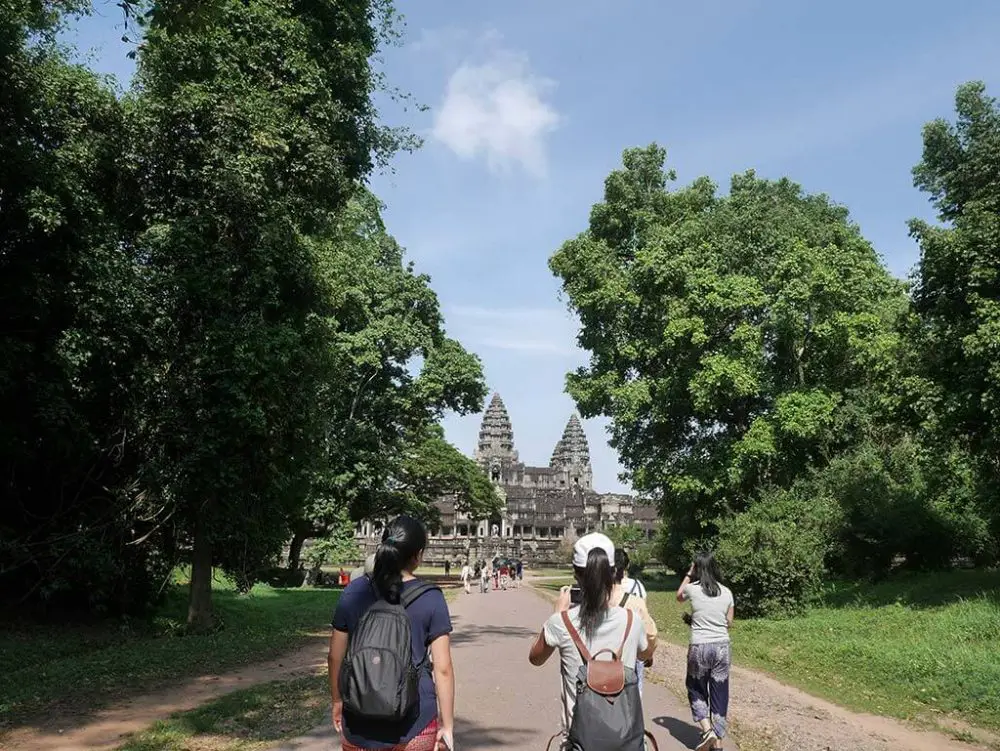 Angkor Wat first glimpse, Cambodia | Laugh Travel Eat
