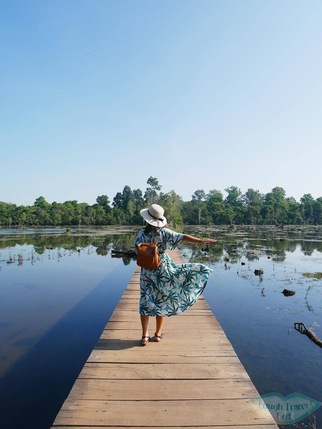 neak pean girl walkway, Angkor Thom Angkor Wat, Cambodia, Hong Kong