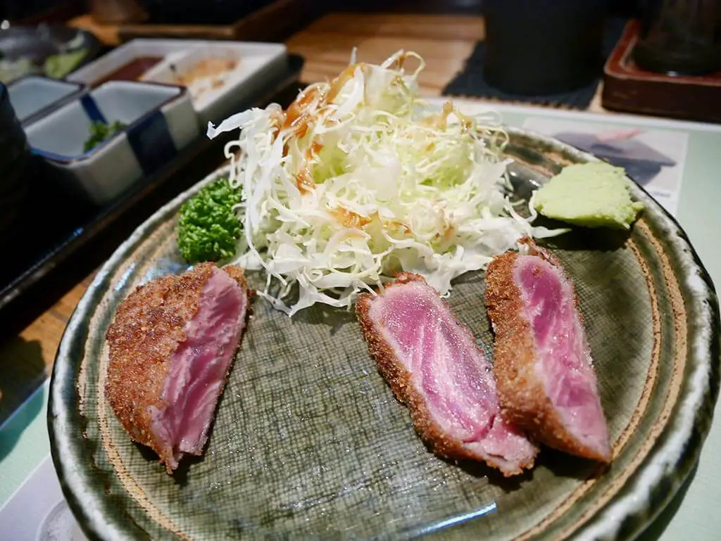 gyukatsu close up, asakusa, taito, japan | Laugh Travel Eat