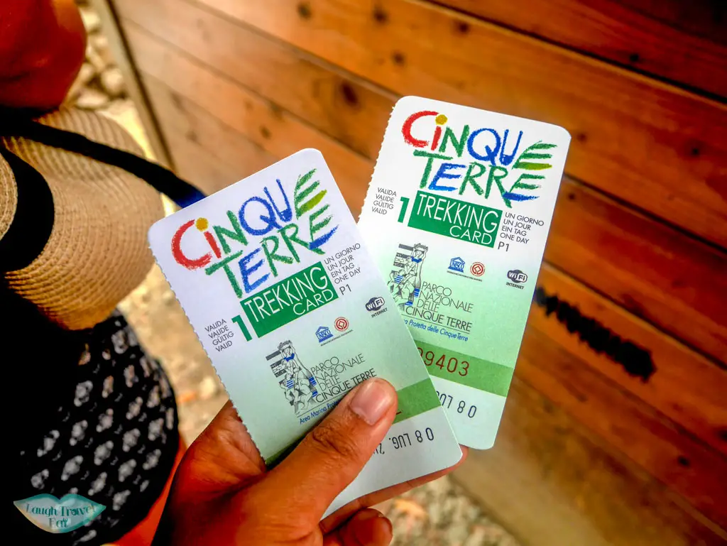 cinque terre trail ticket liguria italy
