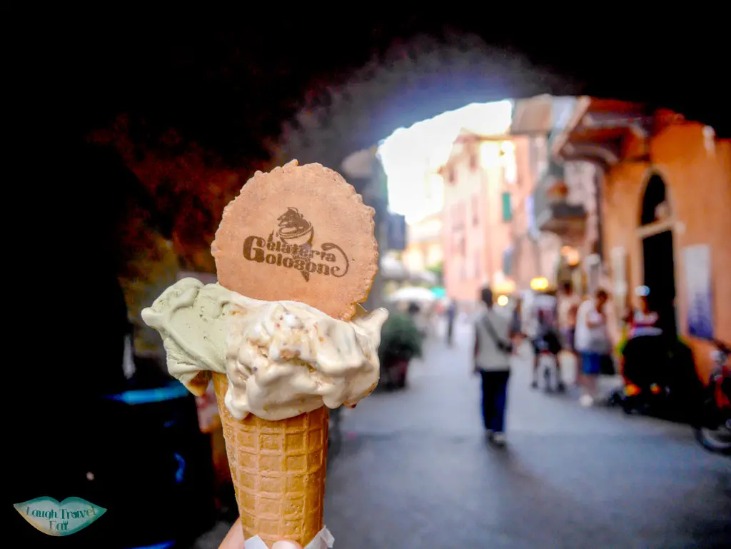 ice cream at old town monterrosa cinque terre italy | Laugh Travel Eat