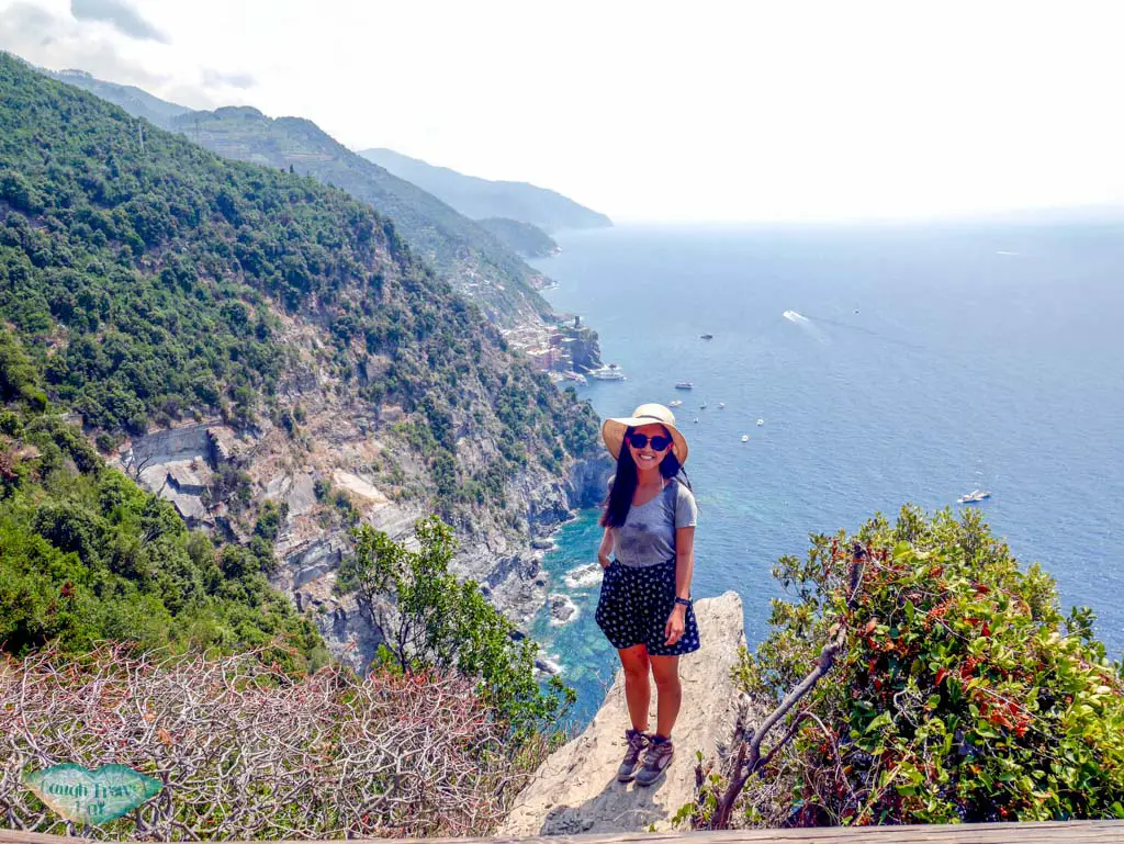 me on the trail from monterrosa to vernazza cinque terre liguria italy