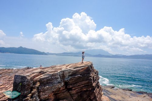 me on second watch tower rock kang lau shek Tung Ping Chau hong kong horizontal