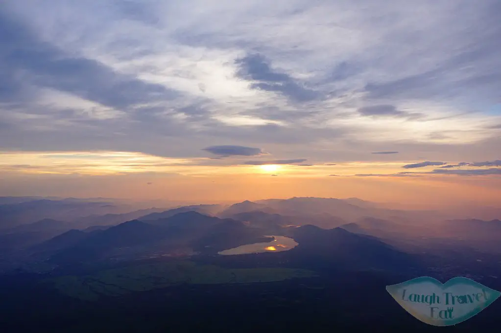 sunrise on Mount Fuji summit, Japan | Laugh Travel Eat