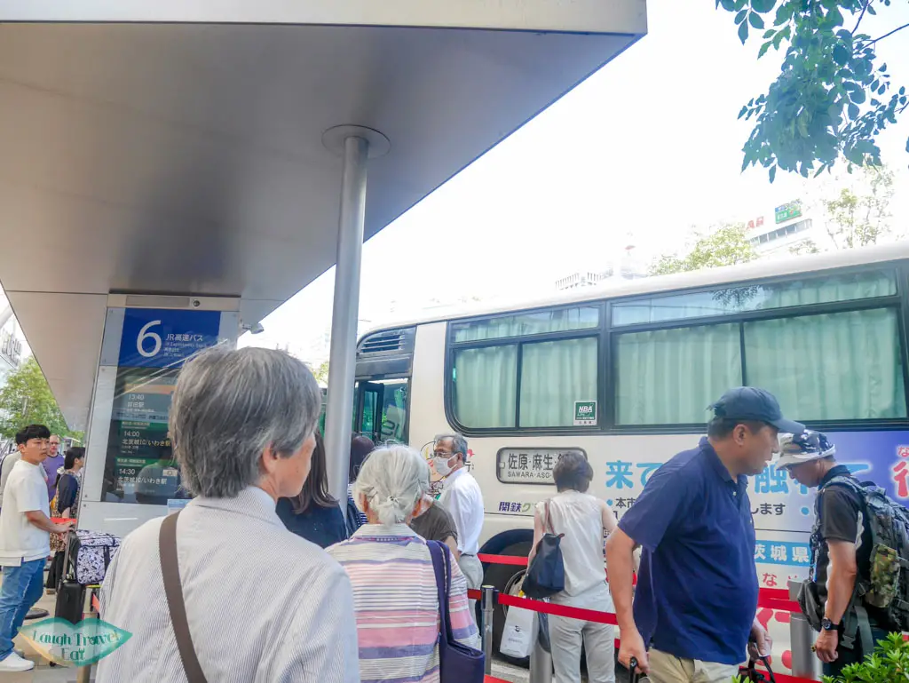 tokyo station west entrance bus to sawara tokyo japan | Laugh Travel Eat