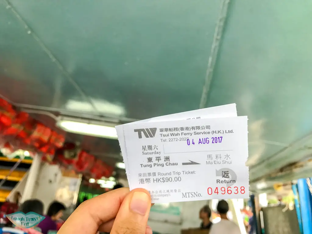 tung ping chau ferry tickets at ma liu shui pier hong kong - Laugh Travel Eat