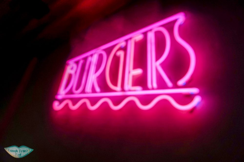Burger sign, Royal Stacks, Melbourne CBD, Australia