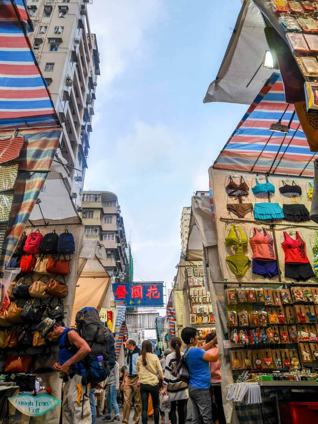 ladies market Mongkok Hong Kong - Laugh Travel Eat