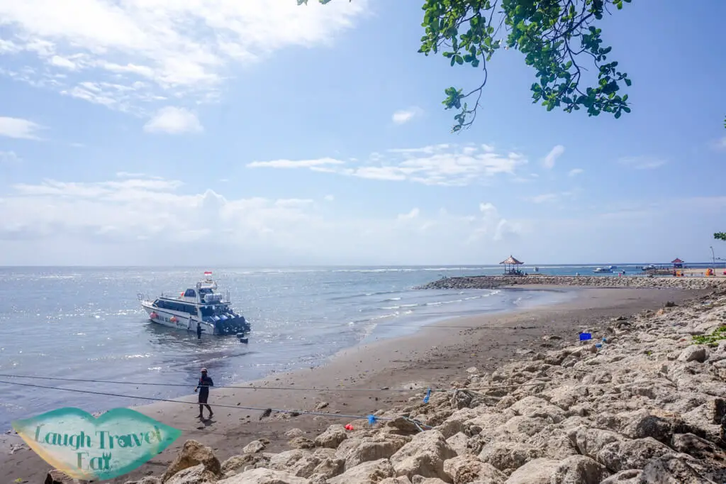 Ferry at Sanur to Nusa Penida Bali Indonesia - Laugh Travel Eat