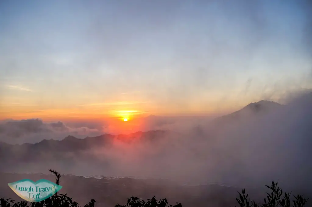 sunrise atop Mount Batur bali indonesia - laugh travel eat