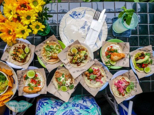 tacos at motel mexicola seminyak bali indonesia - laugh travel eat