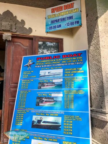 ticket office maruti express to Nusa Penida Bali Indonesia - Laugh Travel Eat