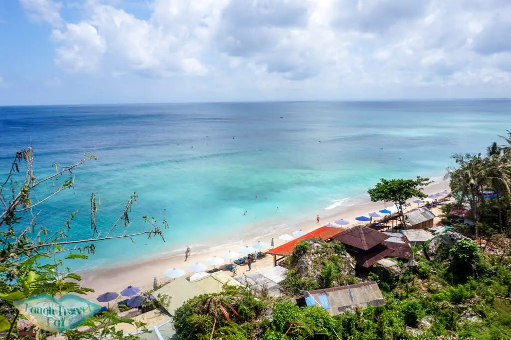 aerial padang padang beach uluwatu bali indnoesia - Laugh Travel Eat