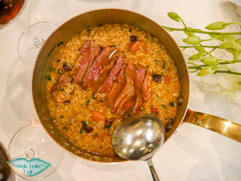 blood duck rice st rest regis hotel macau - laugh travel eat