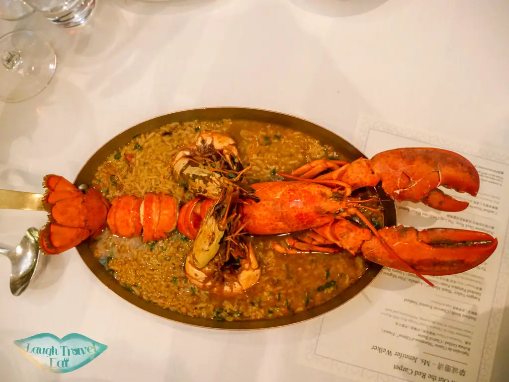lobster rice the manor st regis hotel macau - laugh travel eat