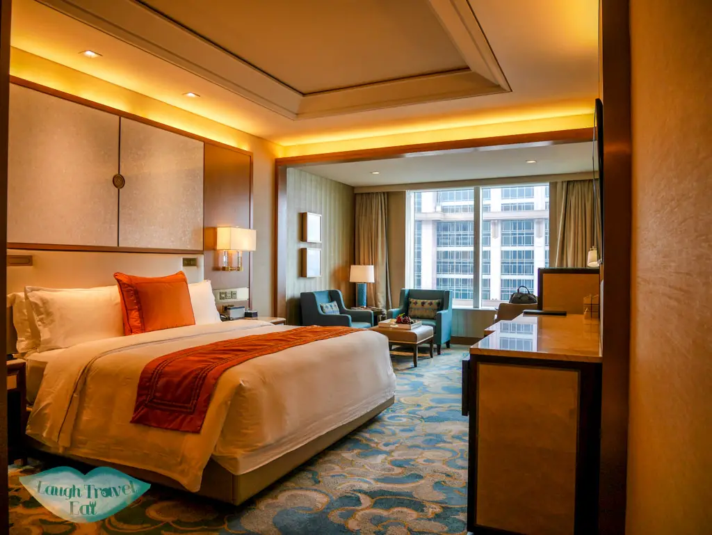 room in st regis hotel macau - laugh travel eat