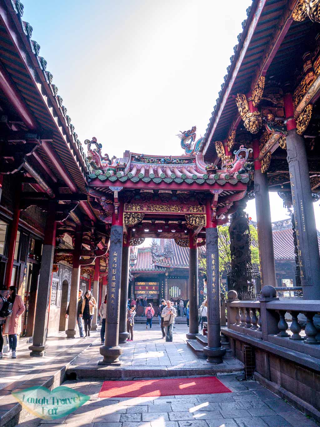 inside lungshan temple taipei taiwan - laugh travel eat