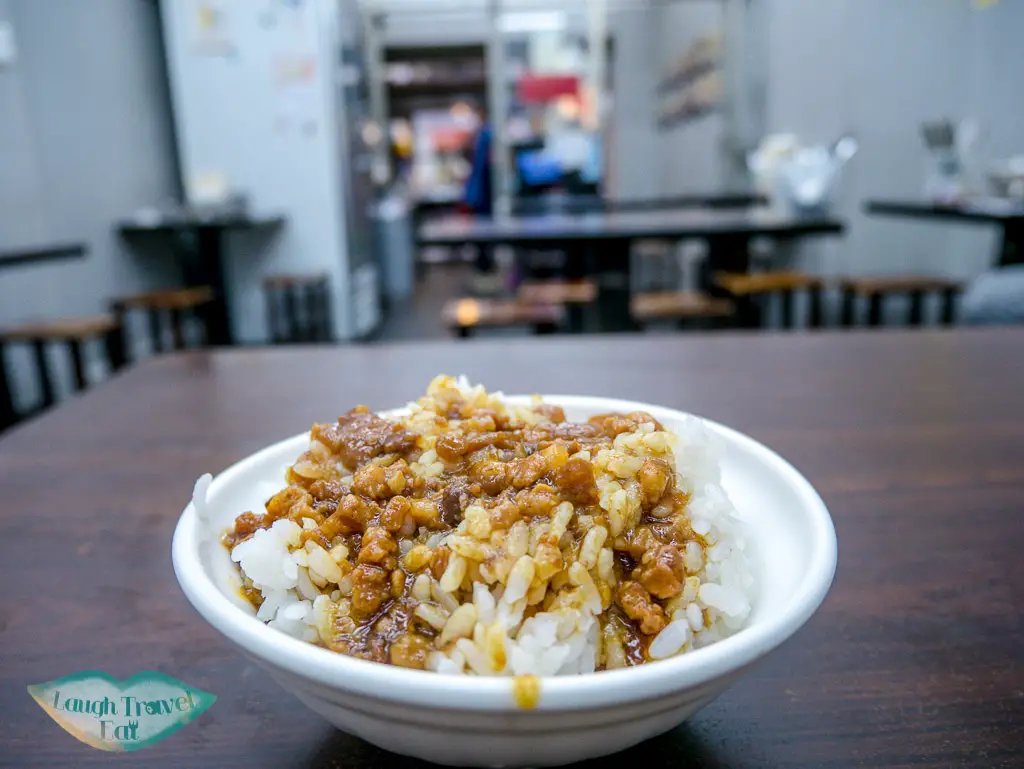 minced pork rice taipei taiwan - laugh travel eat