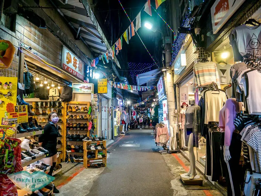 side street at shilin night market taipei taiwan - laugh travel eat