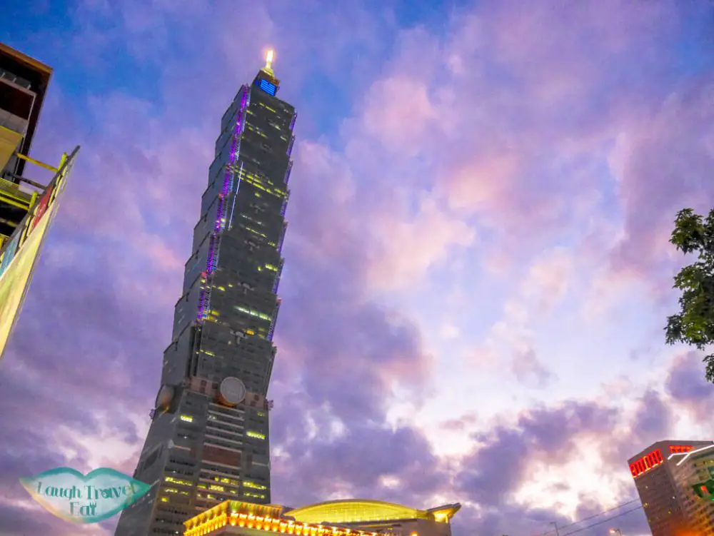 Taipei 101 during sunset, Taiwan | Laugh Travel Eat