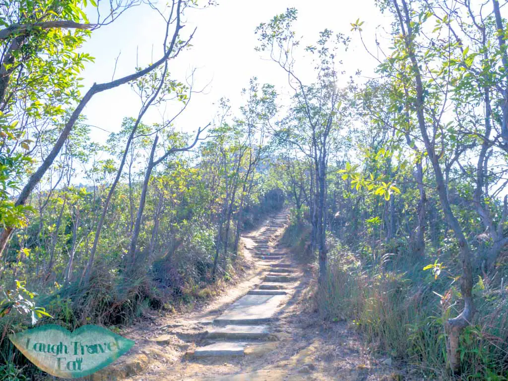 end of stairs down needle hill hong kong- laugh travel eat