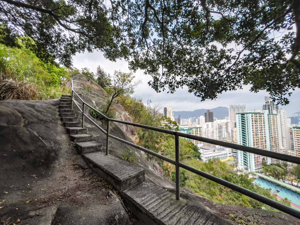 Ho Man Tin East Service Reservoir Playground to red signal hill hike kowloon hong kong - laugh travel eat