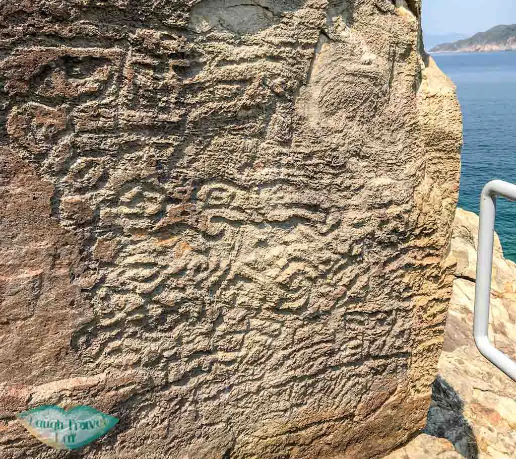 prehistoric rock craving lung ha wan road hong kong- laugh travel eat