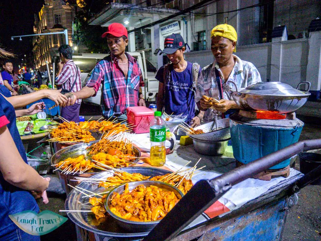 street food in yangon myanmar - laugh travel eat