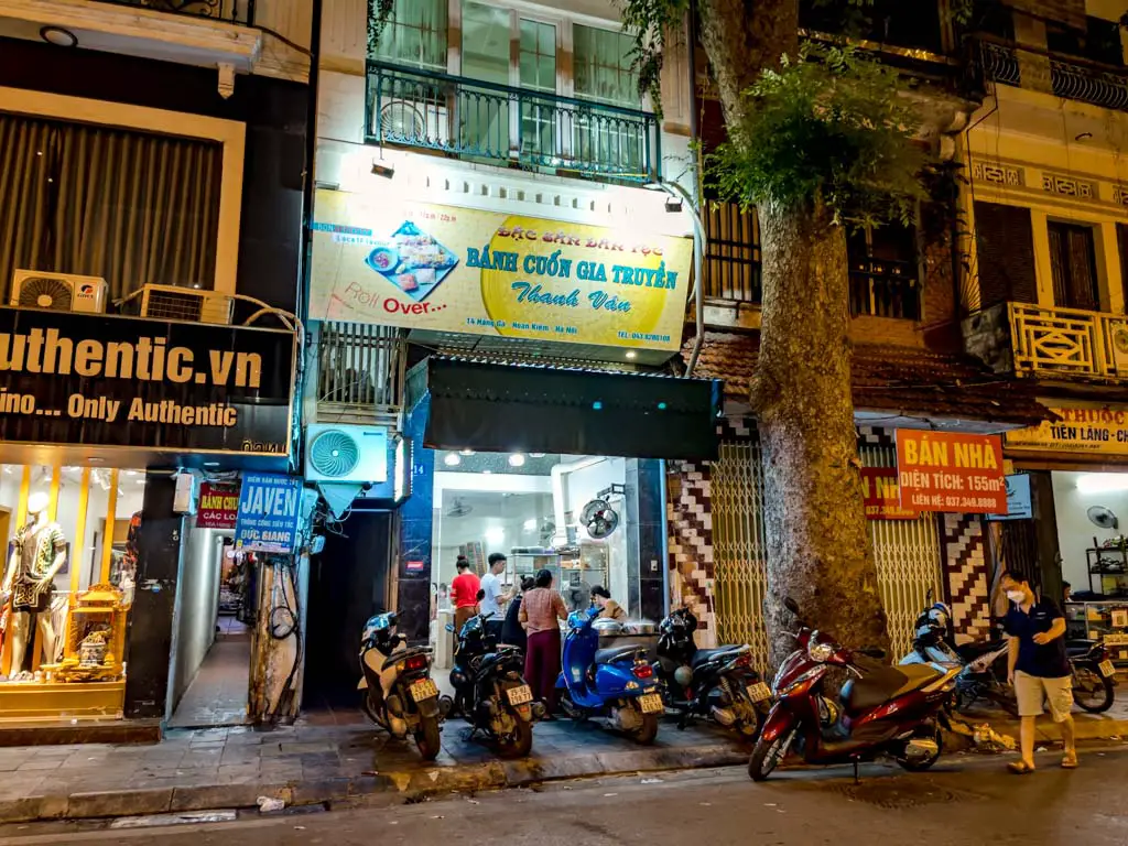 Bánh Cuốn Gia Truyền Thanh Vân Hanoi Vietnam - laugh travel eat