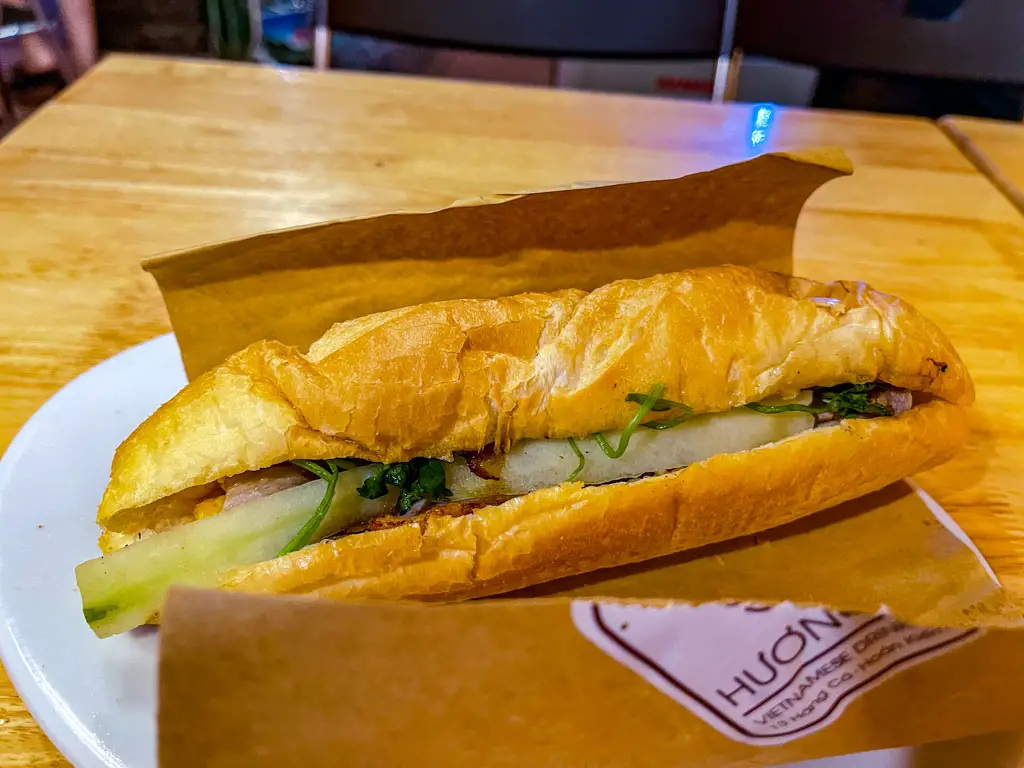 banh mi Hương Việt restaurant Hanoi Vietnam - laugh travel eat