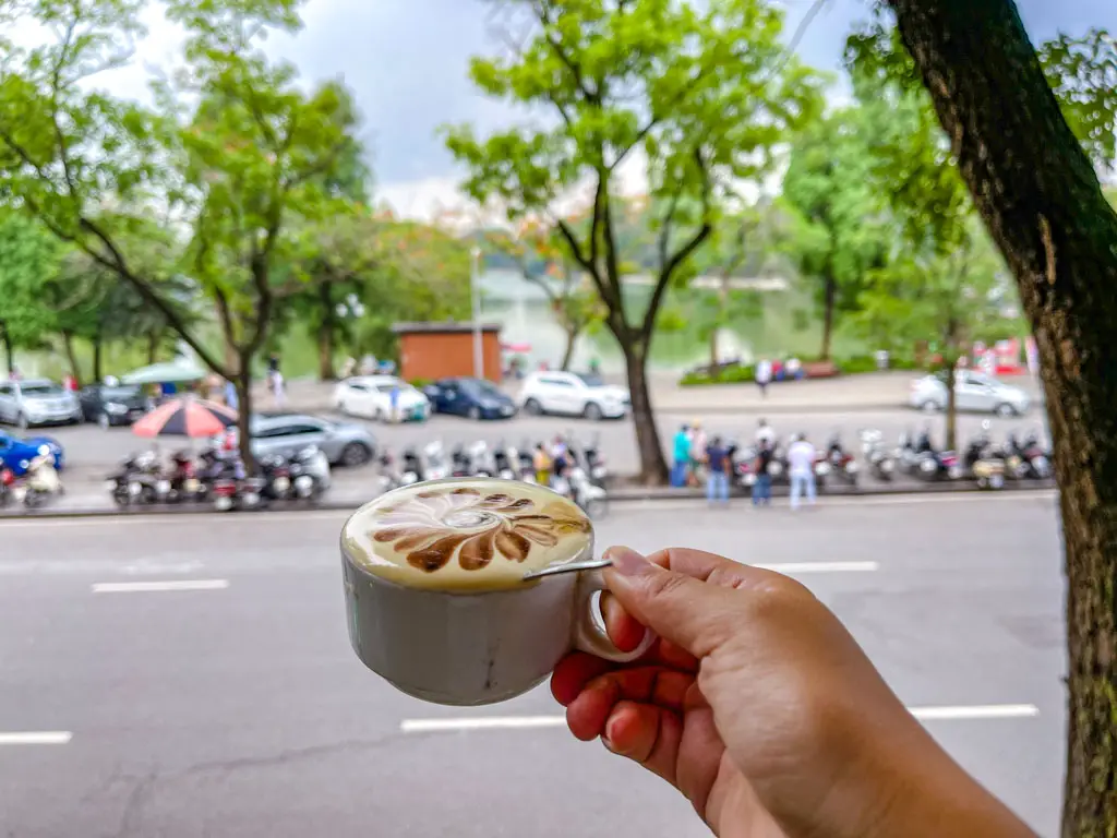 egg coffee Dinh Cafe Hanoi Vietnam - laugh travel eat