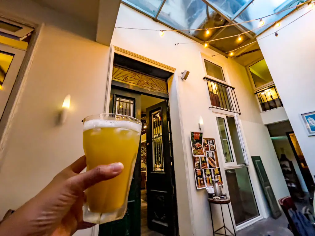 kombucha in tranquil books & cafe Hanoi Vietnam - laugh travel eat