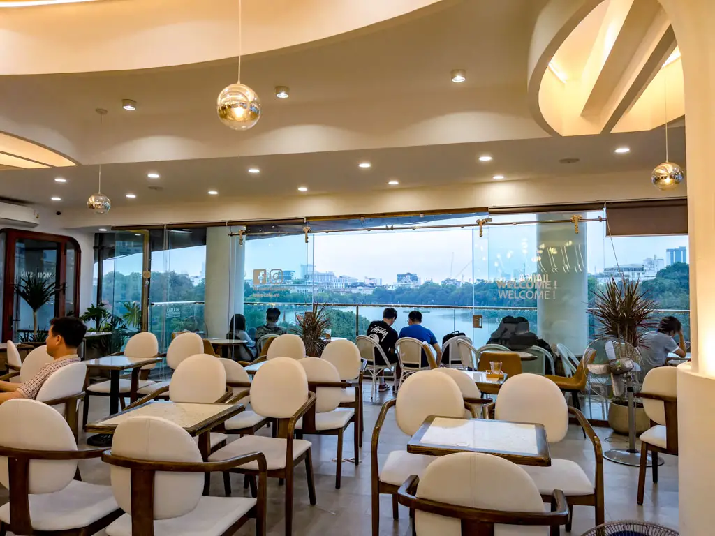 laika cafe by Hoan Kiem Lake Hanoi Vietnam - laugh travel eat