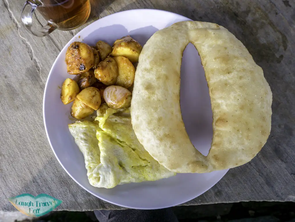 breakfast-australia-camp-Poon-Hill-Trek-Annapurna-Conservation-Area-Nepal-laugh-travel-eat