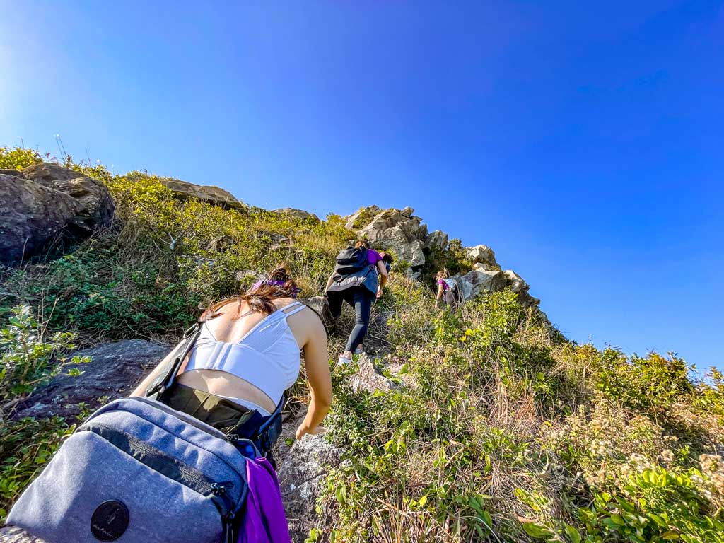 short cut straight to peak sheung sze wan trail start to high junk peak hong kong - laugh travel eat