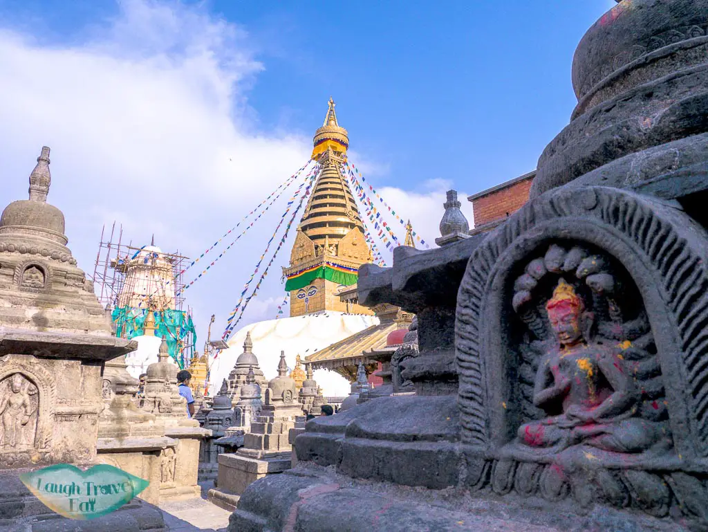stupa-at-Swayambhunath-Temple-Kathmandu-Nepal-laugh-travel-eat