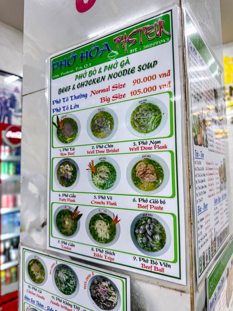 Phở Hòa Pasteur Ho Chi Minh City Vietnam _ laugh travel eat