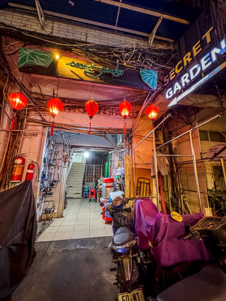 Secret Garden restaurant Ho Chi Minh City Vietnam _ laugh travel eat