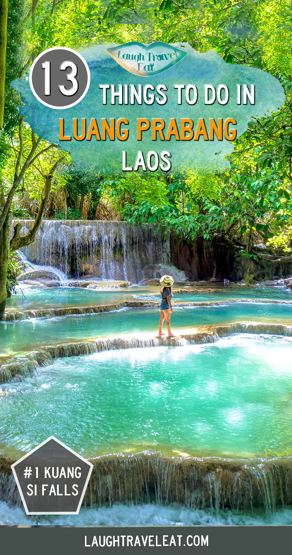 Heading to Luang Prabang? Here are 13 amazing things you can do in this northern Laos city from Kuang Si Waterfalls to temples #laos #luangprabang #mekong