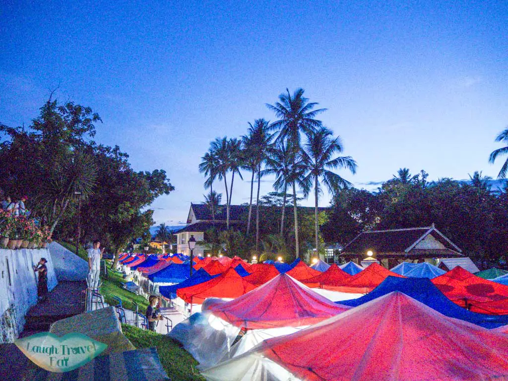 night market luang prabang laos - laugh travel eat