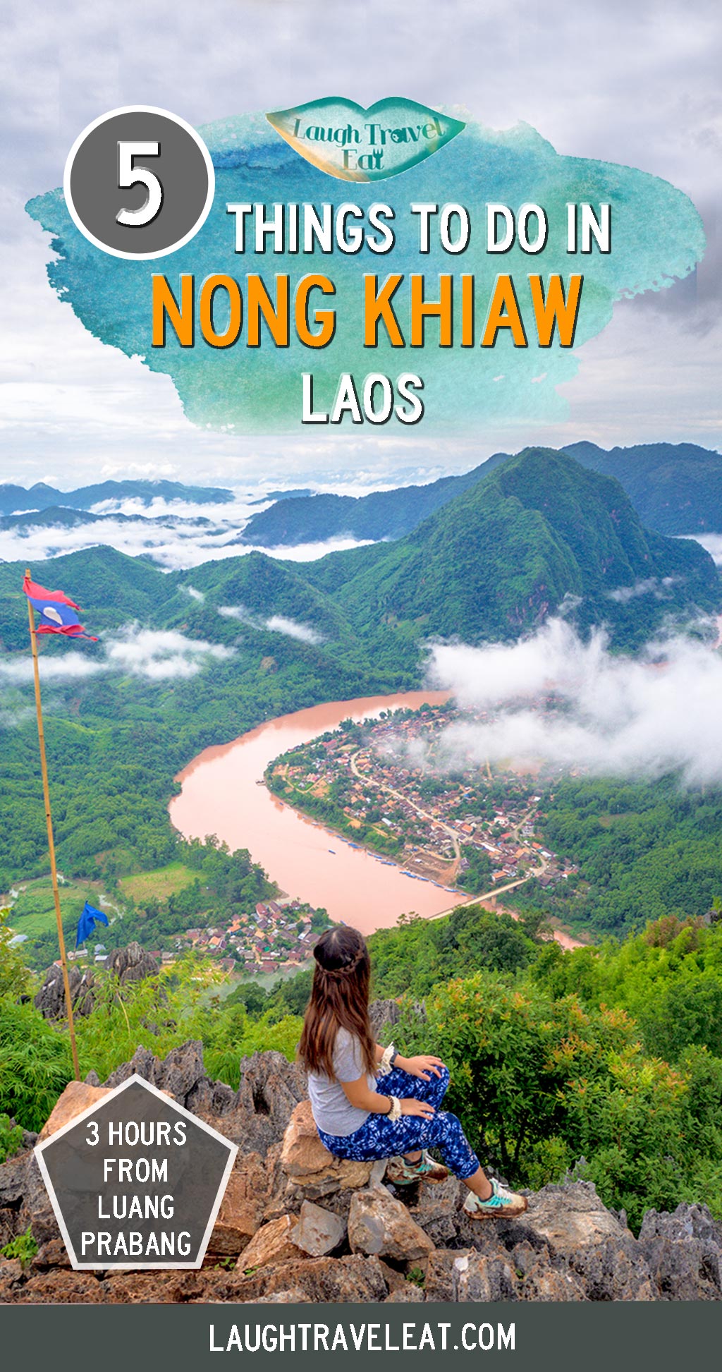 Nong Khiaw is a charming village 3 hours north of Luang Prabang. With great hikes, ethnic village, and more, here's my top 5 things to do: #nongkhiaw #laos #luangprabang