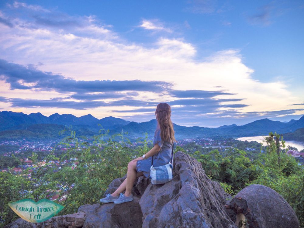 photo spot on mount phousi luang prabang laos - laugh travel eat