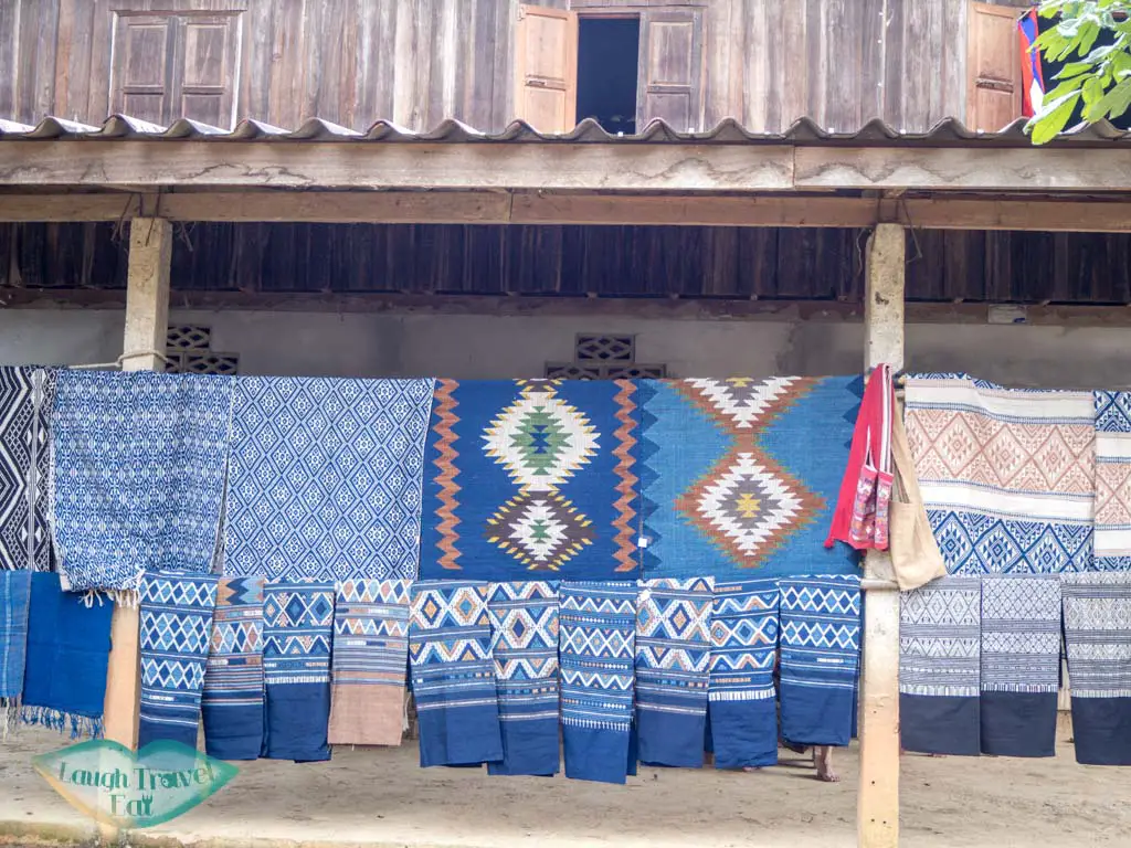 weaving-products-nanyang-thai-village-nong-khiaw-luang-prabang-laos-laugh-travel-eat